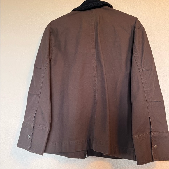 Old Navy Brown Utility Jacket with Black Collar - Picture 2 of 2